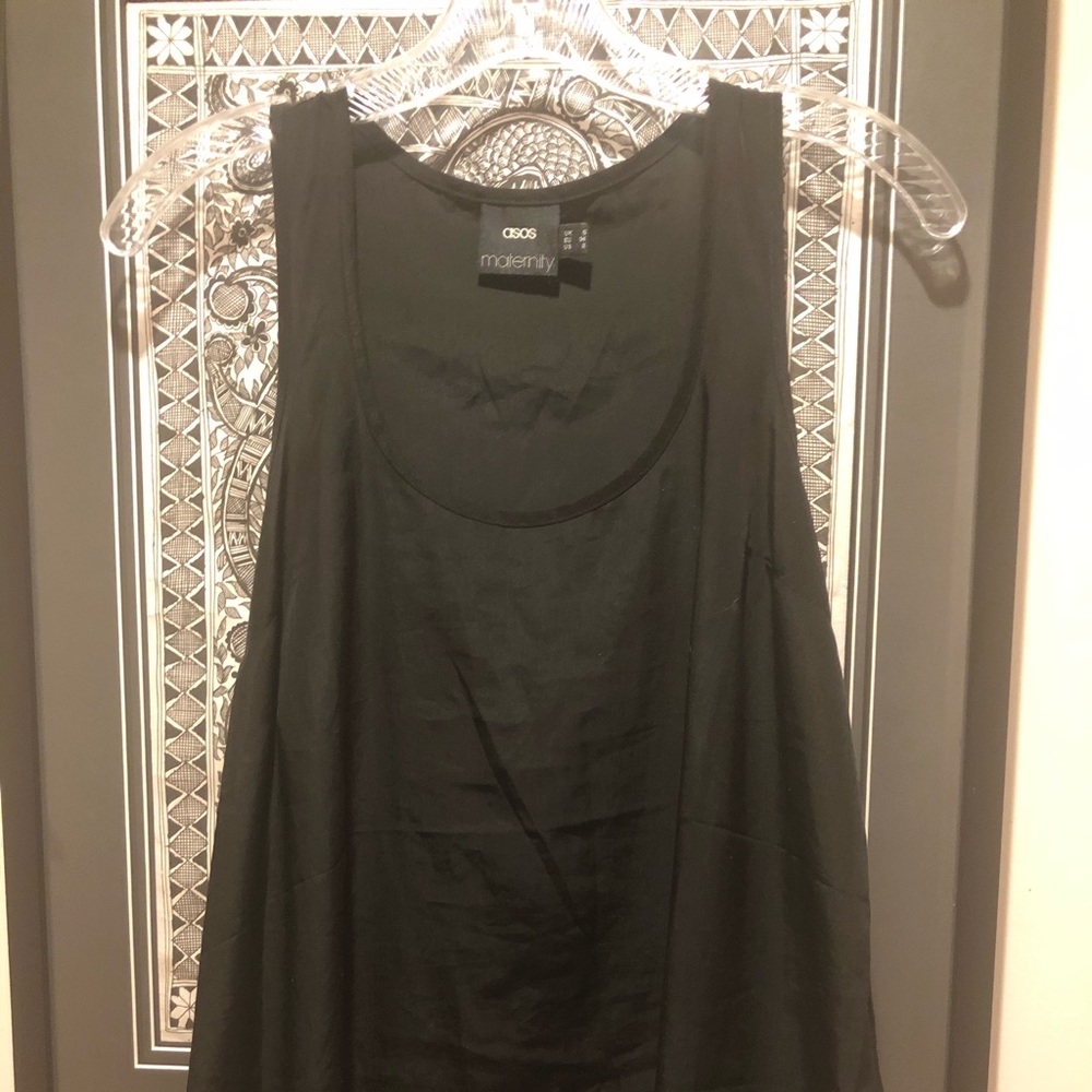 ASOS Maternity Black Silky Tank